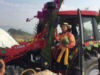 #2. A Dai Girl With A Watermelon On Tractor  Dehong,Yunnan
