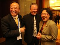 Director Gu (Jiangsu SARA), Dr. Gene Wood, And Madame Guo Wei (National SARA)   A Fun Moment At Amity Foundation 30th Anniversary